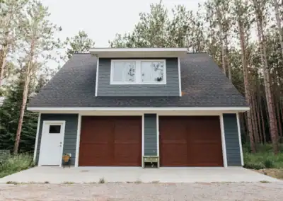 Wooded Garage with Loft